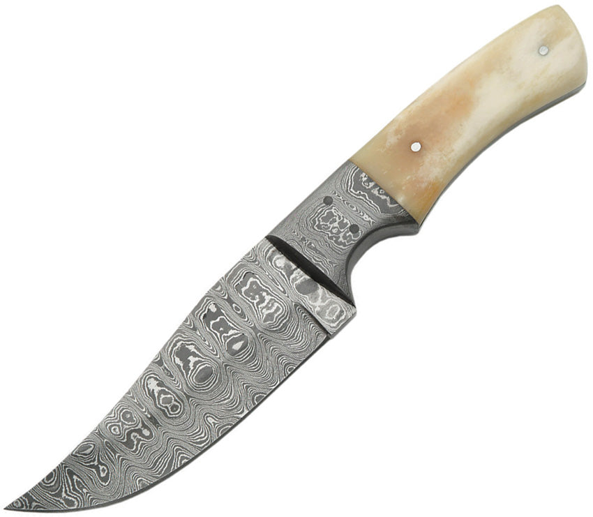 8" HANDMADE DAMASCUS CLIP POINT HUNTER (multiple colors)