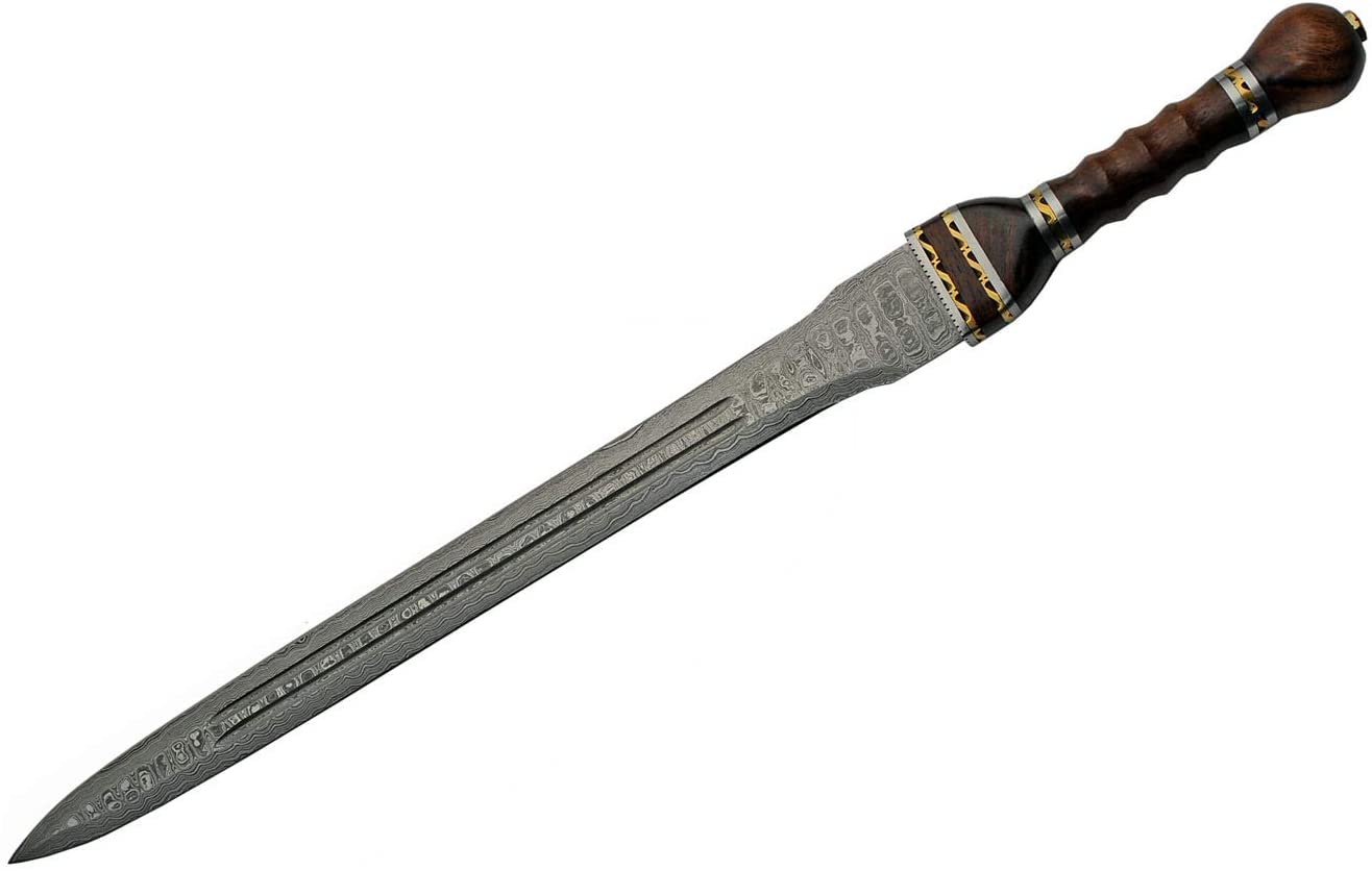 25" HANDMADE DAMASCUS GLADIUS SWORD