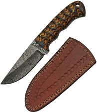 7.5" HANDMADE DAMASCUS TWISTED WOOD HUNTER