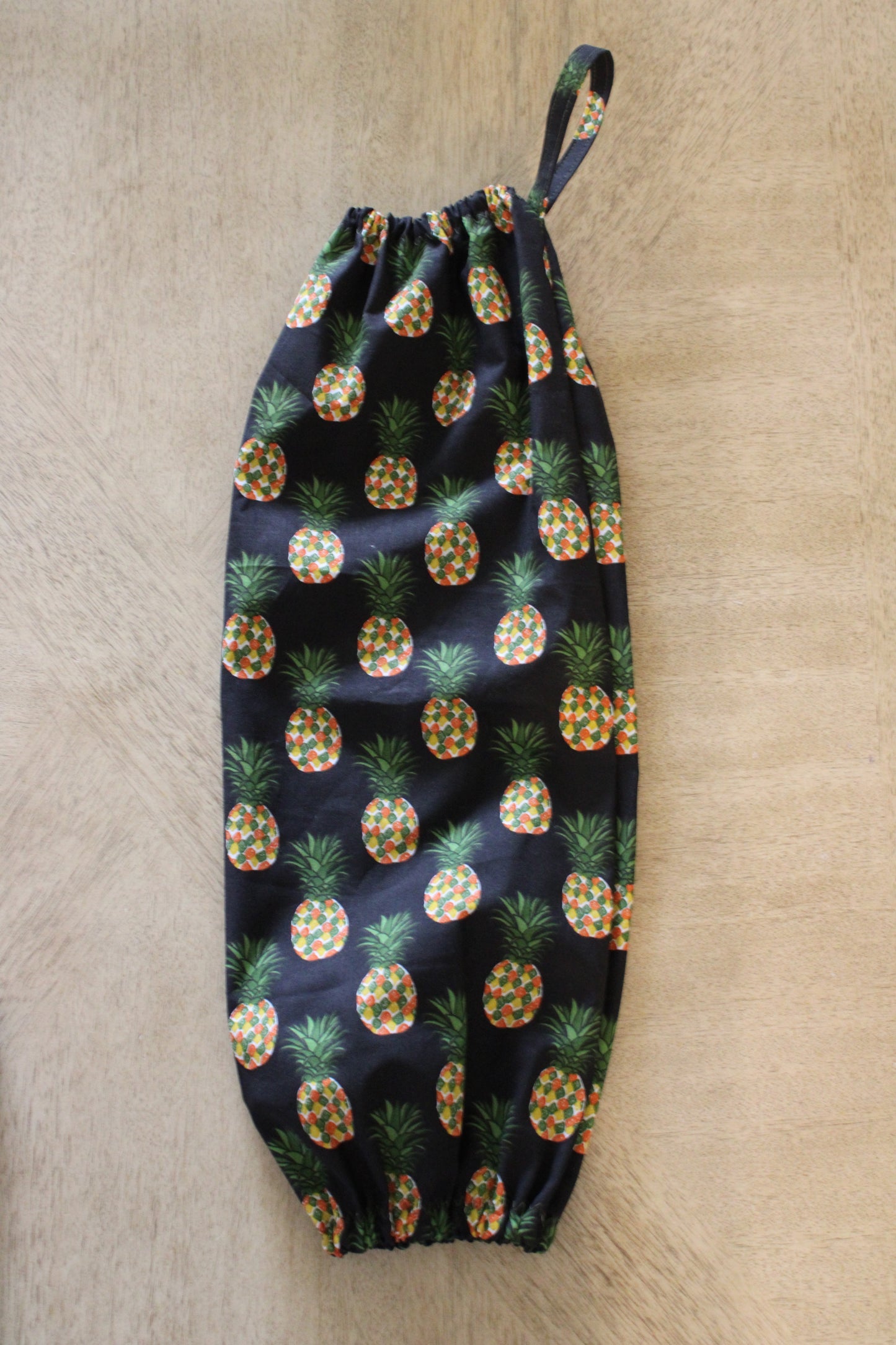 Dark Background Pineapple Bag Holder