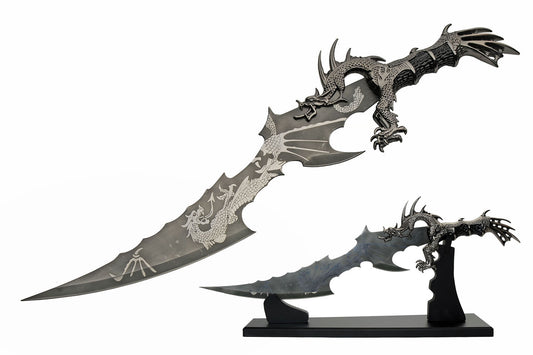 21" DRAGON DAGGER WITH STAND