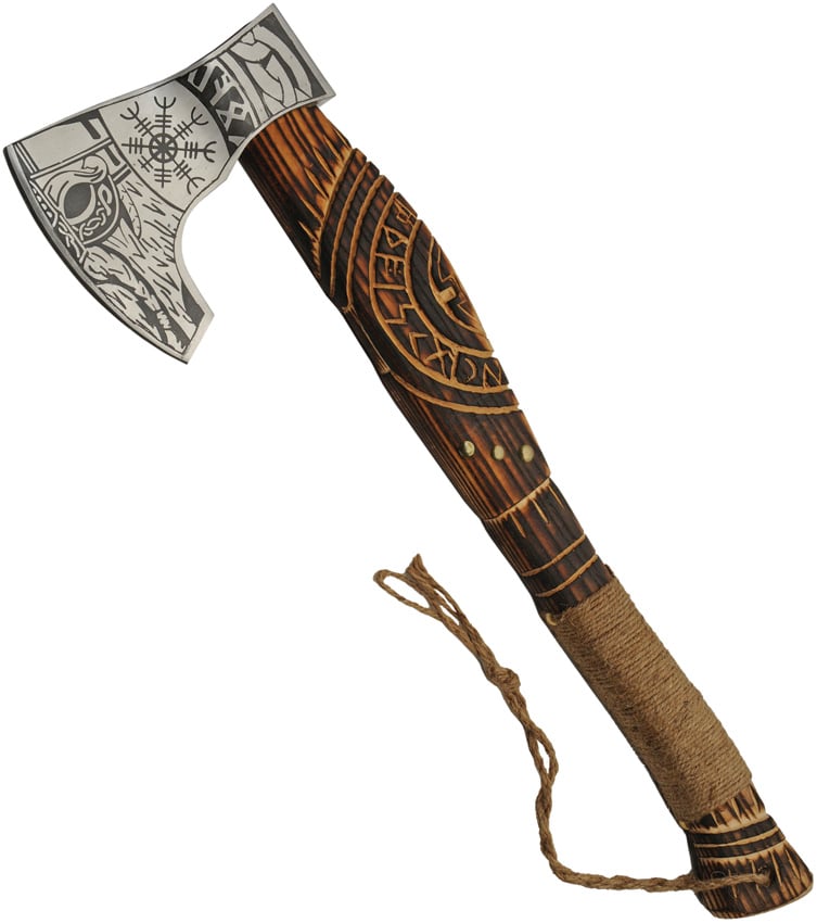 20.5" ETCHED VIKING AXE