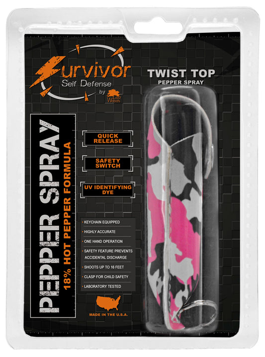 1/2 Ounce Survivor Pepper Spray Keychain (multiple colors)