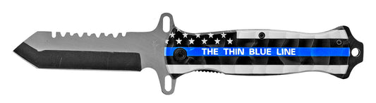 4.75" American Tanto Spring Assisted - Thin Blue Line