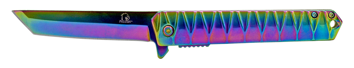 4.63" Heavy Duty Spring Assisted Tanto - Multi Color