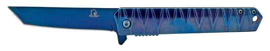 4.63" Heavy Duty Spring Assisted Tanto - Blue