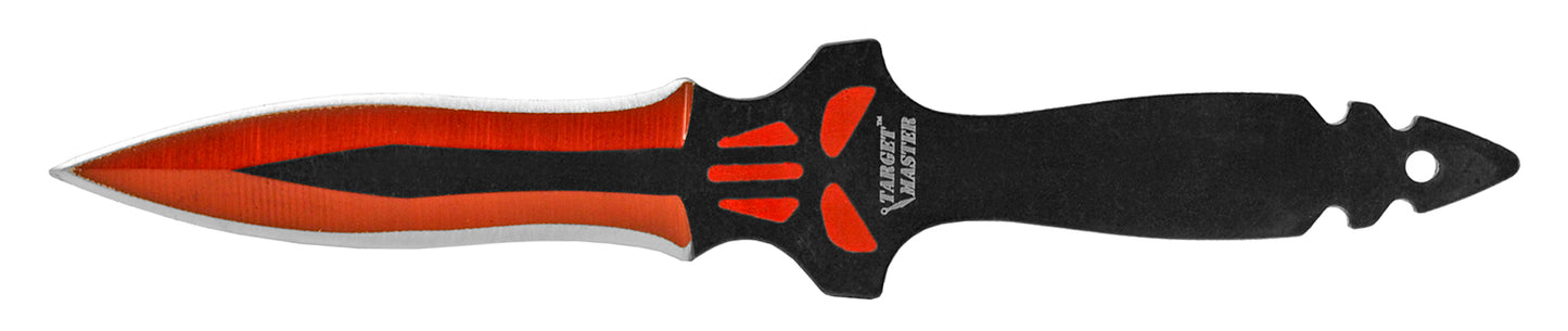 6" 3 Piece Punisher Throwing Knife Set (multiple colors)