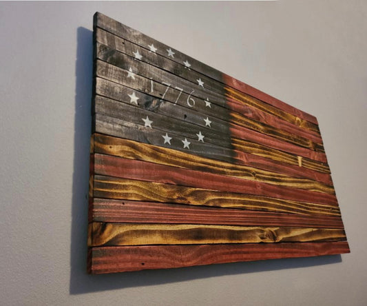 1776 Wooden American Flag