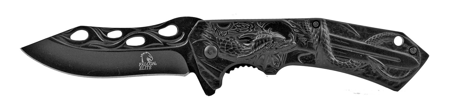 4.75" Dragon Slayer Spring Assisted - Black