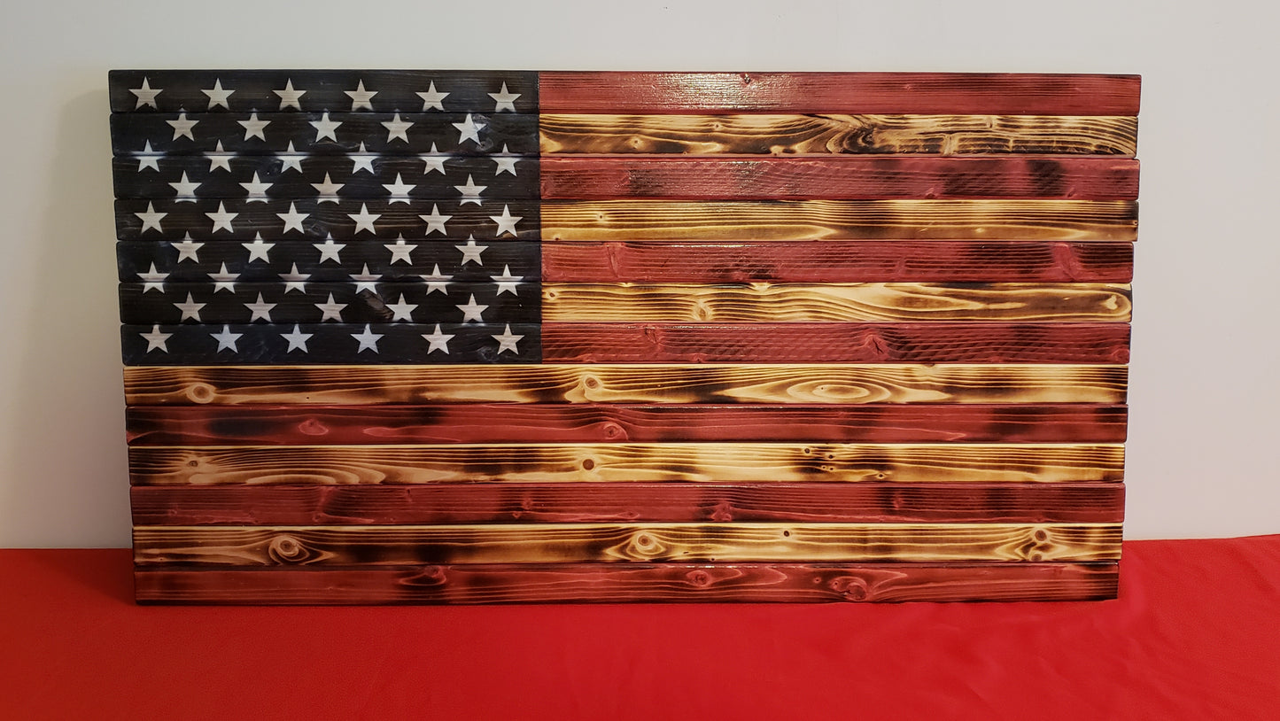 Wooden American Flag