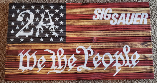 Custom Wooden American Flag