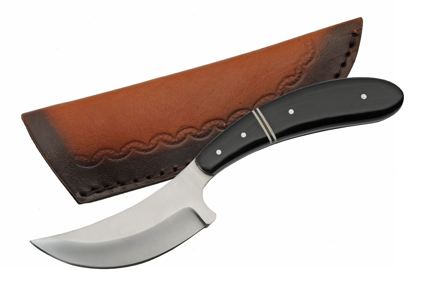 8" BONE HANDLE SKINNING KNIFE (multiple colors)