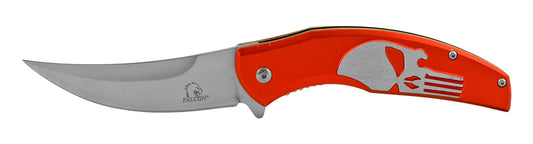 4.75" Grip Built Skinner Spring Assisted Punisher - Red