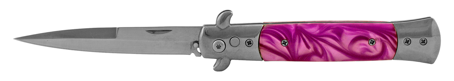 5" Push Button Automatic Switchblade - Pink
