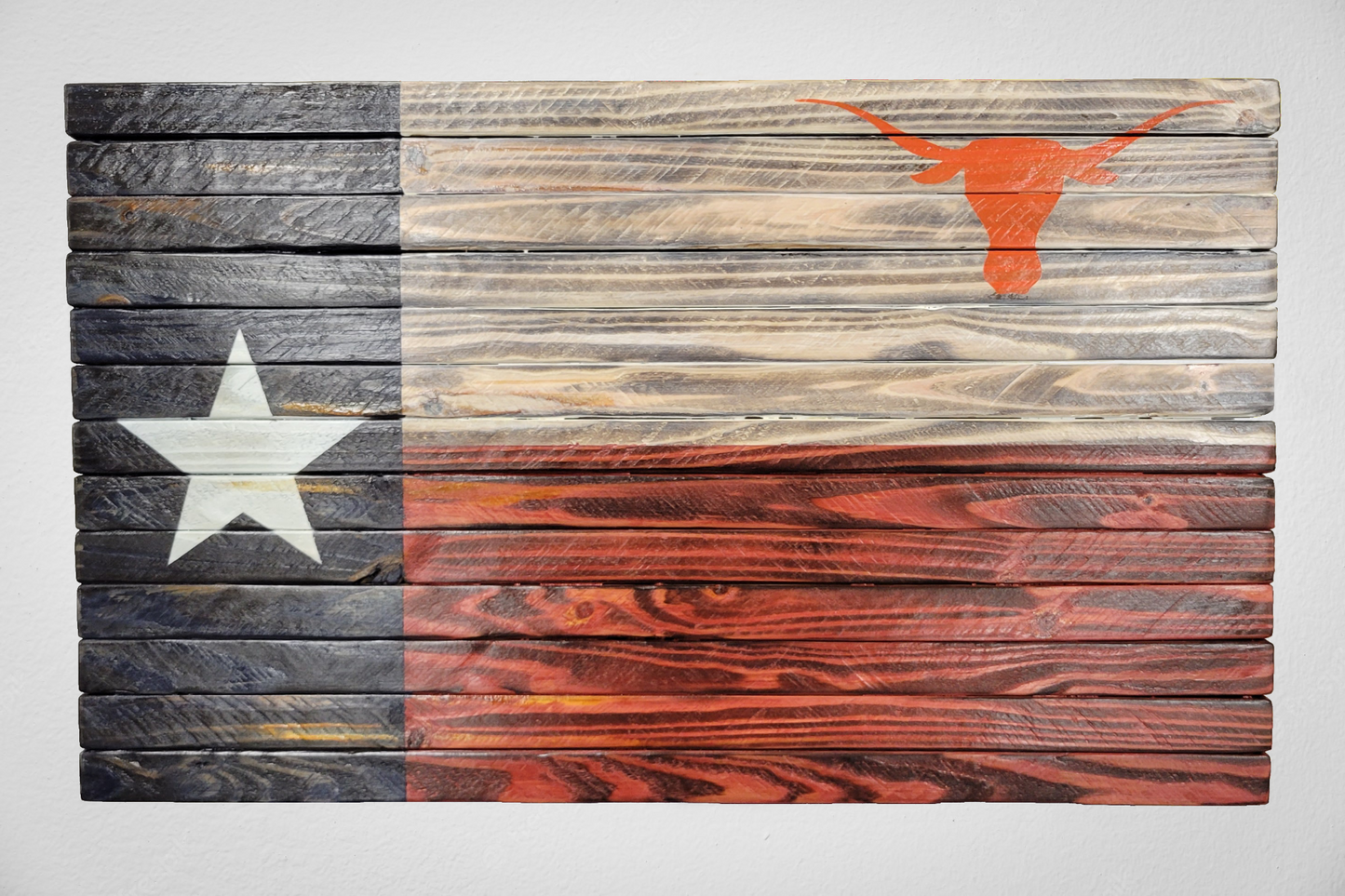 Wooden State Flag of Texas