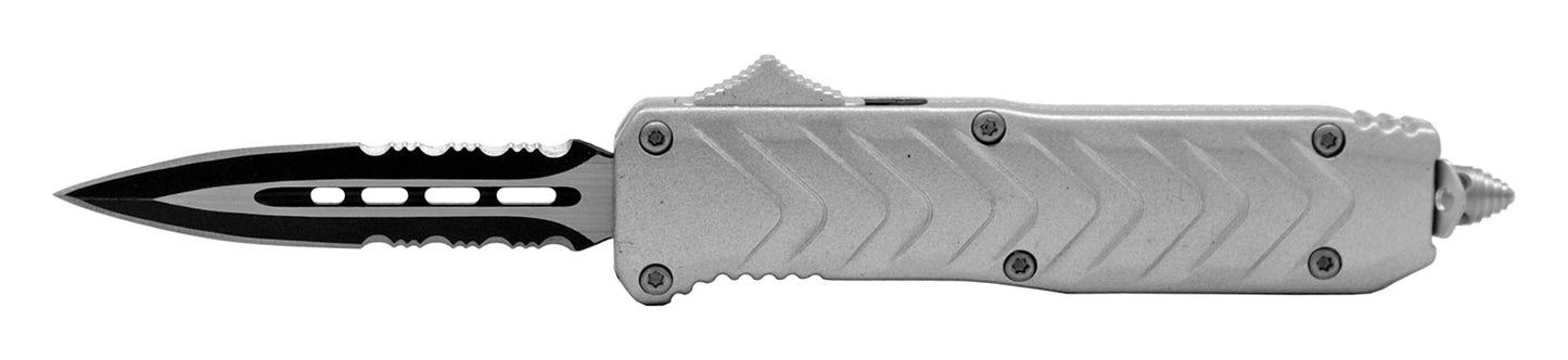 4.25" Tactical Grip OTF - Silver