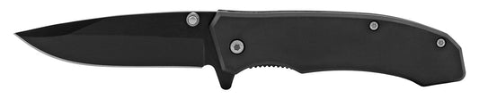 4" Classic Style Spring Assisted Pocket Knife - Black