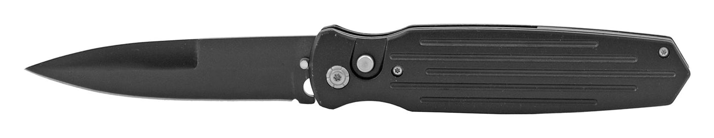 5" Airstream Automatic Push Button Switchblade - Black