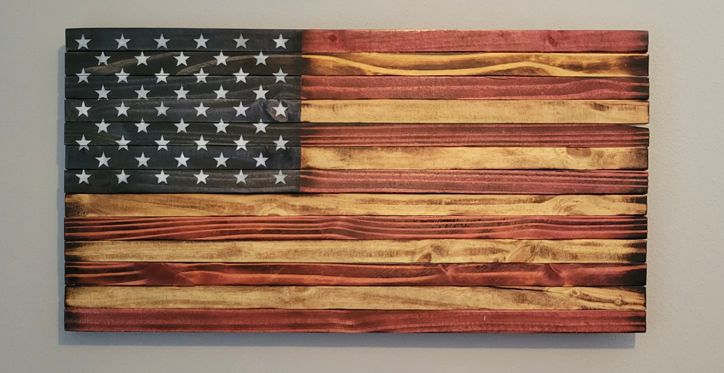 Wooden American Flag