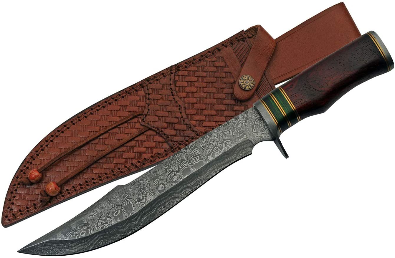 15" HANDMADE DAMASCUS EXOTIC BOWIE
