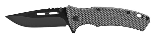 4.75" Spring Assisted Drop Point Traditional - Carbon Fiber