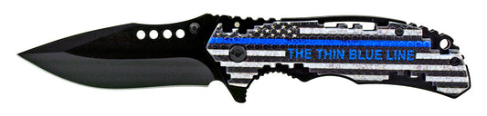 4.5" Spring Assisted - Thin Blue Line