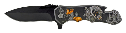 4.13" Small Spring Assisted with Can/Bottle Opener (multiple colors)