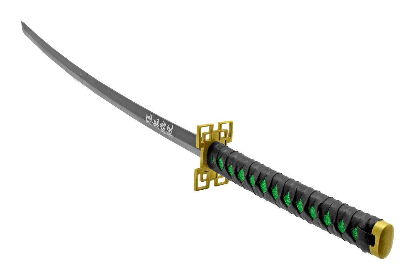 Demon Slayer Samurai Katana Sword - Green and Black