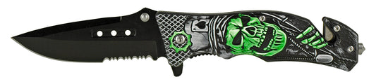 4.75" Ace of Skulls Spring Assisted