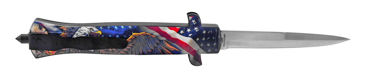 5.25" Stiletto OTF - American Eagle Flag