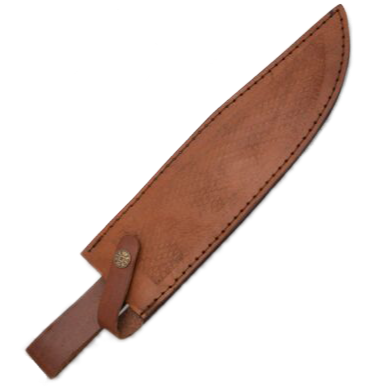 17" BIG BAD BOWIE, LEATHER STACKED HANDLE