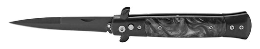5" Push Button Automatic Switchblade - Black and Black