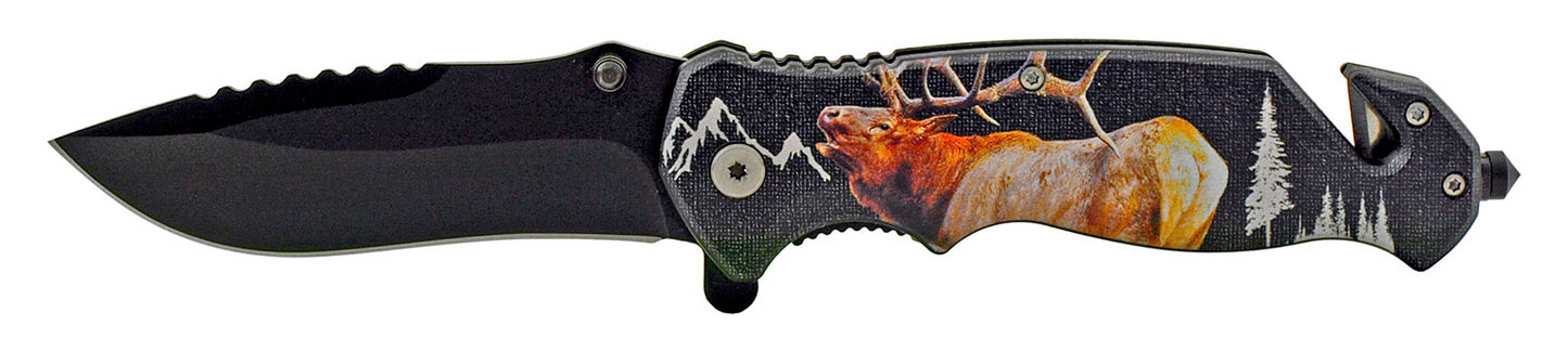 4.75" Spring Assisted Animals - Elk