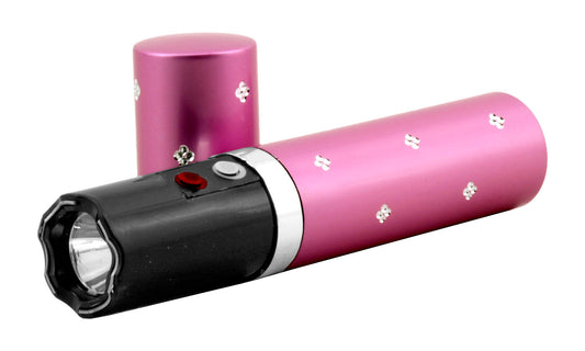 Concealed Diamond Lipstick Stun Gun with Flashlight (multiple colors)