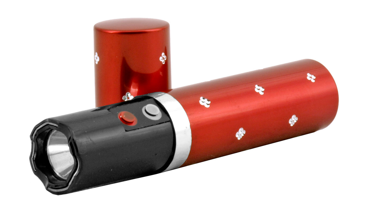 Concealed Diamond Lipstick Stun Gun with Flashlight (multiple colors)