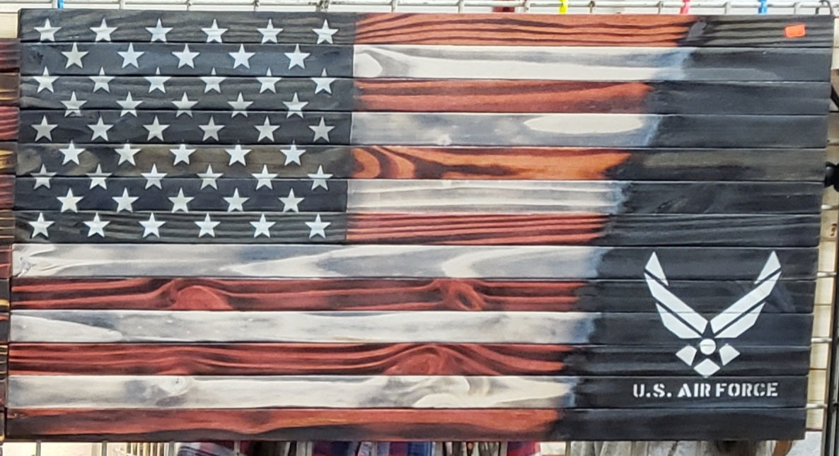 U.S. Air Force Wooden American Flag