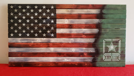 U.S. Army Wooden American Flag