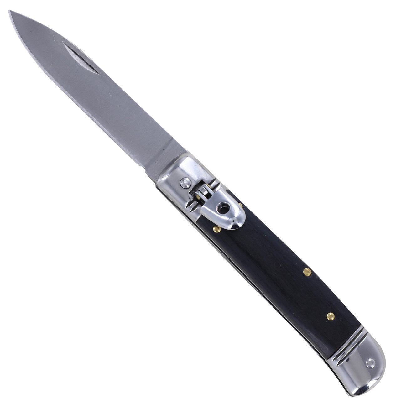 Black Automatic Lever Lock Switchblade Knife