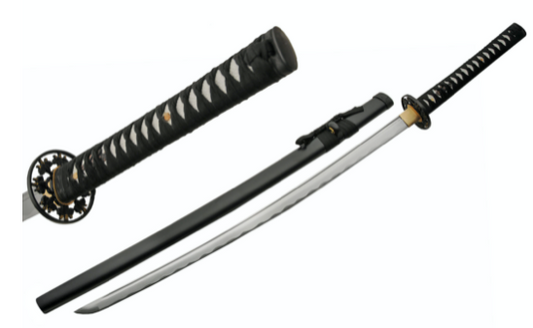 Handmade Full Tang Flower Tsuba Samurai Katana Sword - SHARP