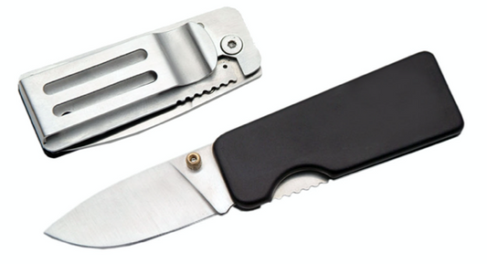 2.5" MONEY CLIP KNIFE - BLACK