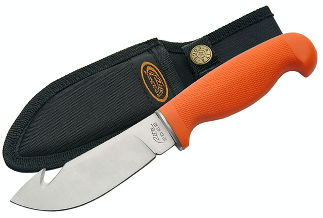 9.25" ORANGE HUNTERS CHOICE HUNTING KNIFE (multiple styles)