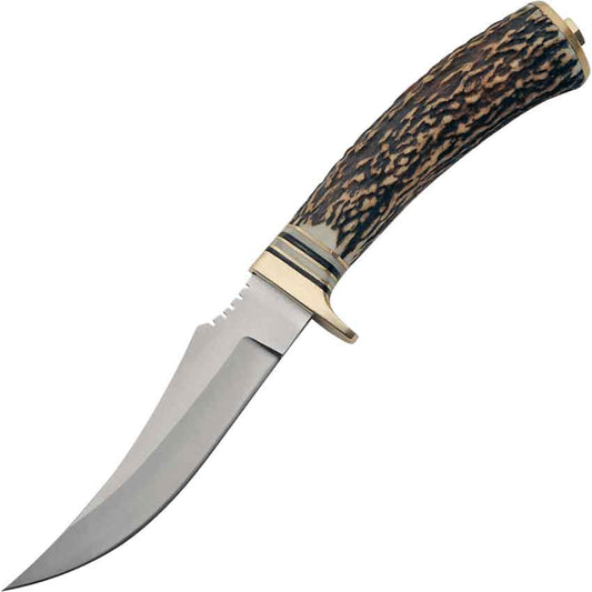 9" SLIM BLADE SKINNER WITH STAG HANDLE